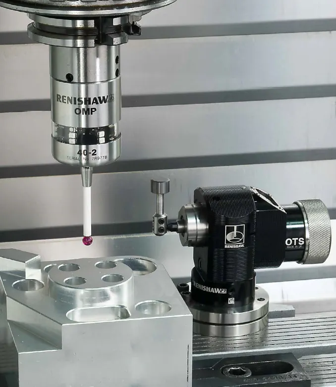 CNC freze tezgahında prob ile parça ölçümü